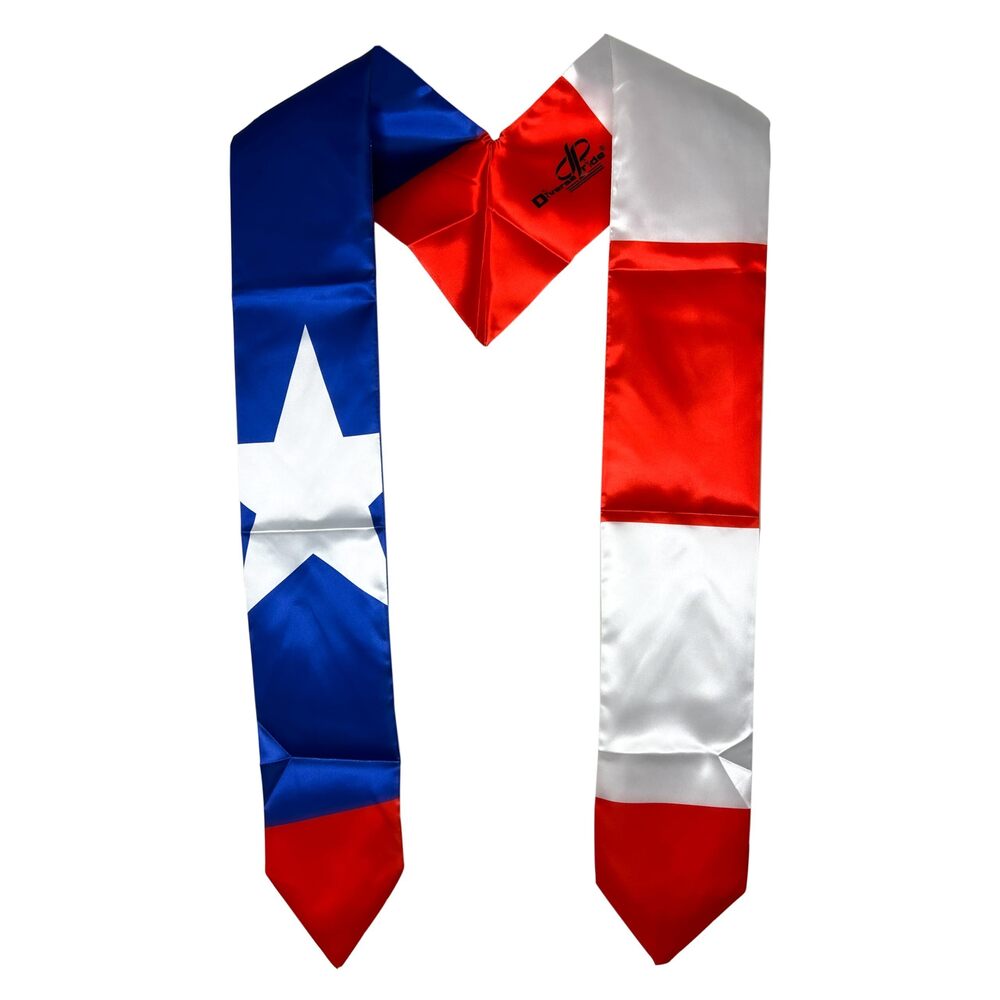 9586 Puerto Rico Puerto Rican flag stole/scarf